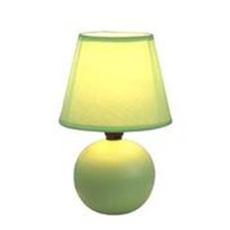 ALL THE RAGES All The Rages LT2008-GRN Ceramic Globe Table Lamp - Green LT2008-GRN